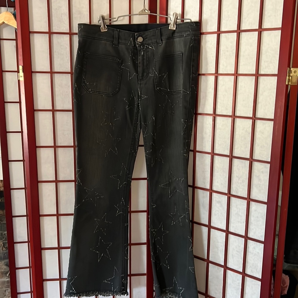Stella McCartney Faded Black Star Jeans